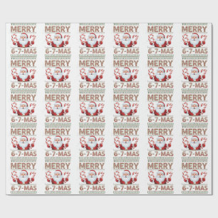 67 Weihnachten Fröhlich 6 7 Mas Hässlich Xmas Sech Geschenkpapier