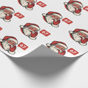 67 Weihnachten Fröhlich Sechs Sieben Gehirnfäule W Geschenkpapier