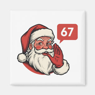 67 Weihnachten Fröhlich Sechs Sieben Gehirnfäule W Magnet