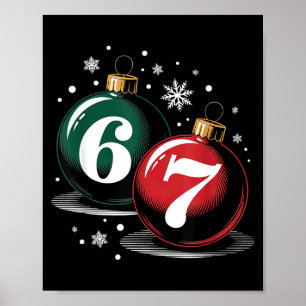 67 Weihnachten Kinder Jungen Mädchen Meme Xmas Lus Poster