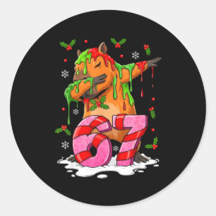 67 Weihnachten Lustig 67 Brainrot Jugend Kinder Ca Runder Aufkleber