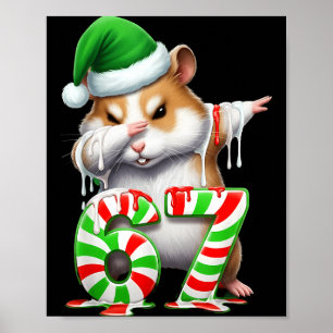 67 Weihnachten Lustig 67 Brainrot Jugend Kinder Ha Poster