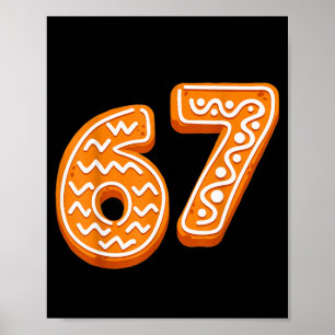 67 Weihnachten Lustig 6 7 Lebkuchen Sechs Sieben X Poster