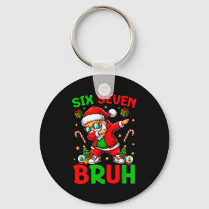 67 Weihnachten Lustig Six Seven Meme Brainrot Sant Schlüsselanhänger