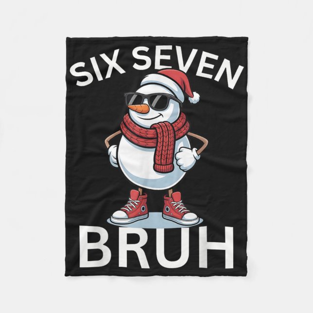 67 Weihnachten Lustig Six Seven Meme Brainrot Schn Fleecedecke (Vorderseite)