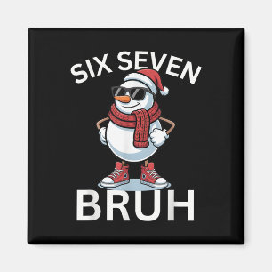 67 Weihnachten Lustig Six Seven Meme Brainrot Schn Magnet