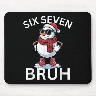 67 Weihnachten Lustig Six Seven Meme Brainrot Schn Mousepad