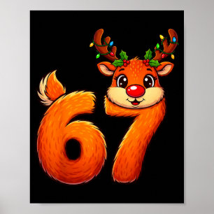 67 Weihnachten Lustiges Rentier Bruh Meme Pyjama F Poster