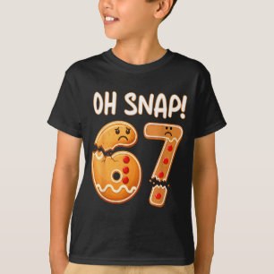 67 Weihnachten Oh Snap Lebkuchenmann 6 7 Lustiges  T-Shirt