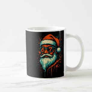 67 Weihnachten Santa Gesicht 6 7 Meme Sechs Sieben Kaffeetasse