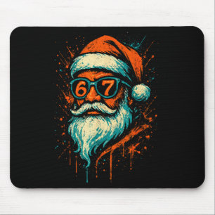 67 Weihnachten Santa Gesicht 6 7 Meme Sechs Sieben Mousepad