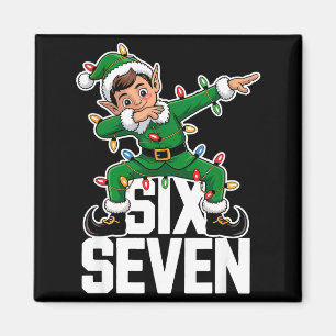 67 Weihnachten Six Seven 6 7 Meme Lustiger Dabbing Magnet