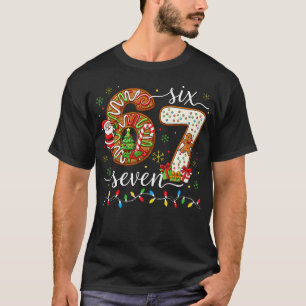 67 Weihnachten Six Seven Meme Lebkuchen Santa Lich T-Shirt
