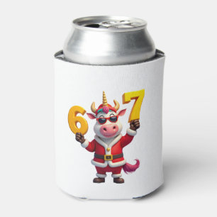 67 Weihnachts Einhorn 6 7 Meme für Mädchen Kinder Dosenkühler