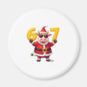 67 Weihnachts Einhorn 6 7 Meme für Mädchen Kinder  Magnet