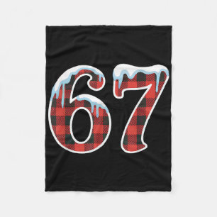 67 Weihnachts-Meme Lustig Six Seven Slang  Fleecedecke