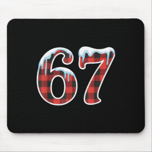 67 Weihnachts-Meme Lustig Six Seven Slang Mousepad