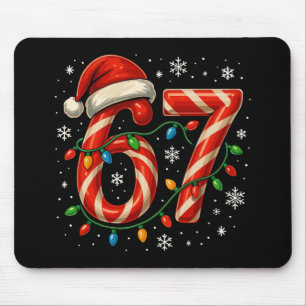 67 Weihnachts-Meme Lustige Sechs Sieben Xmas-Licht Mousepad