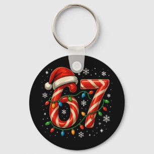 67 Weihnachts-Meme Lustige Sechs Sieben Xmas-Licht Schlüsselanhänger