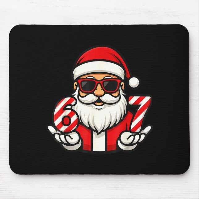 67 Weihnachts-Meme sechs lustige Santa  Mousepad (Vorne)