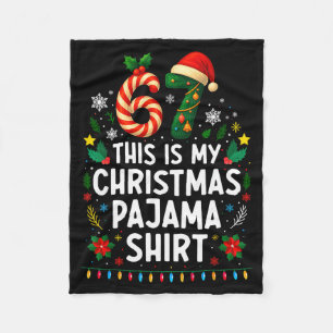 67 Weihnachts-Pyjama-Shirt 6 7 Lustiges Meme-Teena Fleecedecke