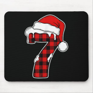 67 Weihnachts-Pyjama-Shirt Six Seven Meme 7 Rot Ka Mousepad