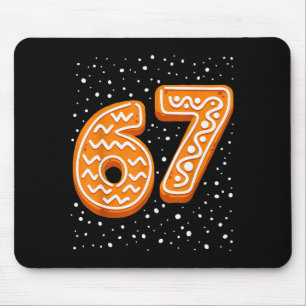 67 Weihnachts-Schnee 6 7 Lebkuchen Sechs Sieben Xm Mousepad