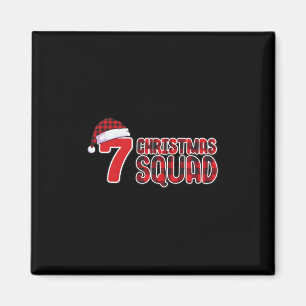 67 Weihnachts-Shirt Six Seven Meme Squad 67 Rot Ka Magnet