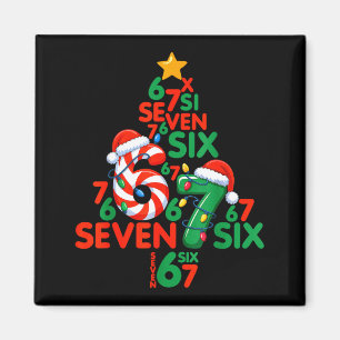 67 Weihnachtsbaum Candy Cane Urlaub Sechs Sieben M Magnet
