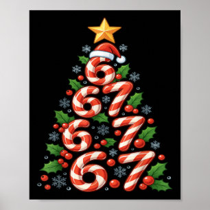 67 Weihnachtsbaum Zuckerstange Lustiger Feiertag X Poster