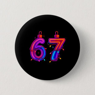 67 Weihnachtsbaumschmuck Meme Eis-Tropfen Feiertag Button