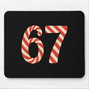 67 Weihnachtsbonbon 6 7 Meme Feiertag Gen Alpha Sl Mousepad