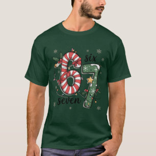 67 Weihnachtslichter Sechs Sieben Feiertag Lustige T-Shirt