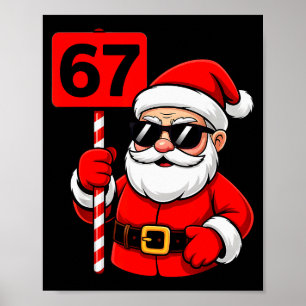 67 Weihnachtsmann Meme 6 7 Lustige Weihnachten 6-7 Poster