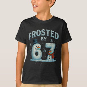 67 Weihnachtsmann Schneemann 6 7 Internet Meme Wei T-Shirt