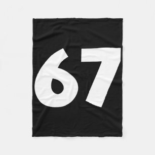 67 Zahl Funny Six Seven Meme Schule Teen Kids Ma Fleecedecke