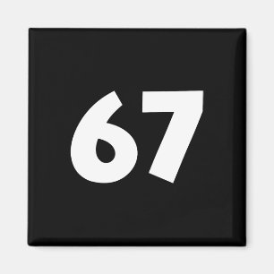 67 Zahl Lustig Sechs Sieben Meme Schule Teenager K Magnet
