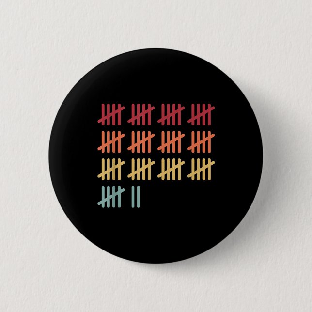 67 Zähl-Mathe-Lehrer Mathematik 67. Zahl V Button (Vorderseite)