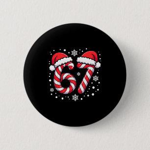 67 Zuckerstangen Santa Button