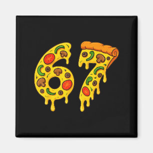 67 Zza Meme Lustig Six Seven Gen Alpha Slang Kinde Magnet