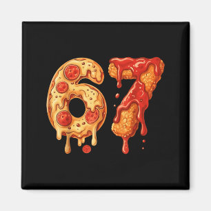 67 Zza Meme Lustig Six Seven Gen Alpha Slang Kinde Magnet