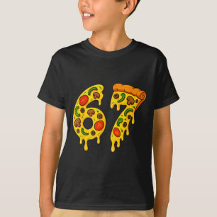 67 Zza Meme Lustig Six Seven Gen Alpha Slang Kinde T-Shirt