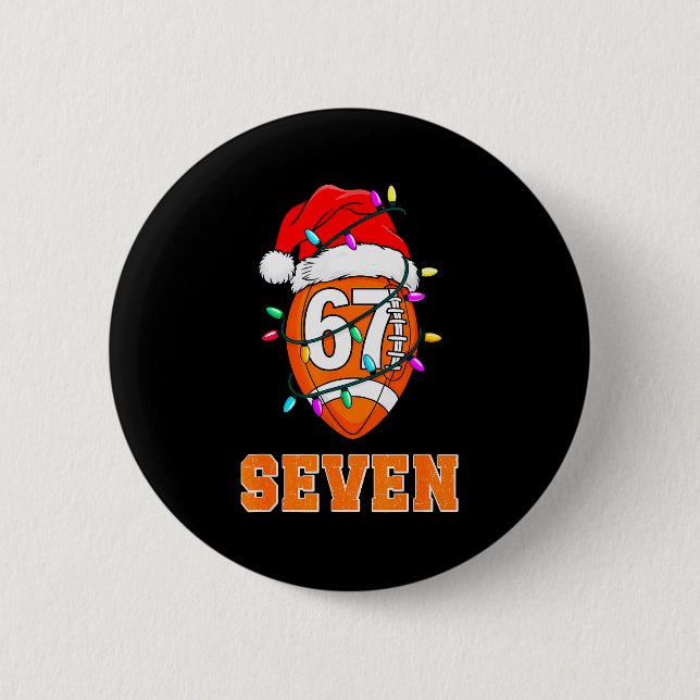 67endy Xmas Football – Six &amp; Seven Matching Co Button (Vorderseite)