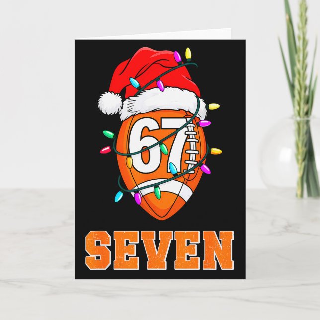 67endy Xmas Football – Six &amp; Seven Matching Co Karte (Vorderseite)