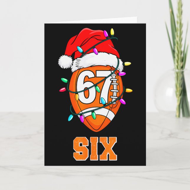 67endy Xmas Football – Six &amp; Seven Matching Co Karte (Vorderseite)