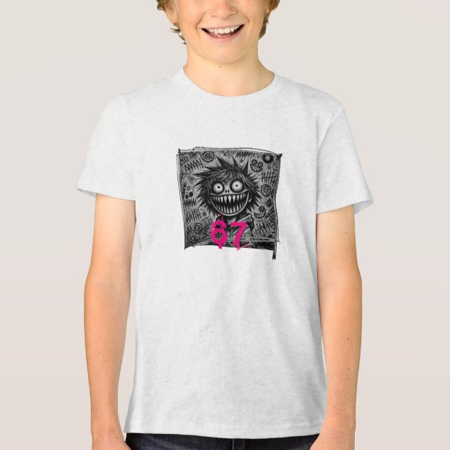 67er Kid Tri-Blend Shirt (Vorderseite)