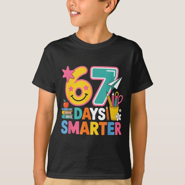 67th Day Of School Shirt 67 Days Smarter Teacher B (Vorderseite)