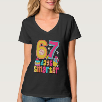 67th Day of School Shirt 67 Days Smarter Teacher B