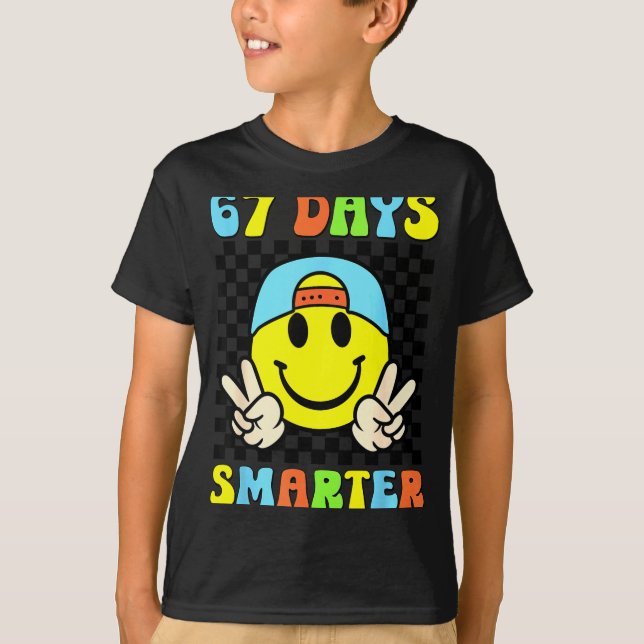 67th Day Of School Shirt 67 Days Smarter Teacher B (Vorderseite)