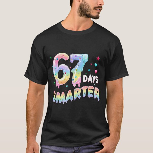 67th Day Of School Shirt 67 Days Smarter Teacher B (Vorderseite)